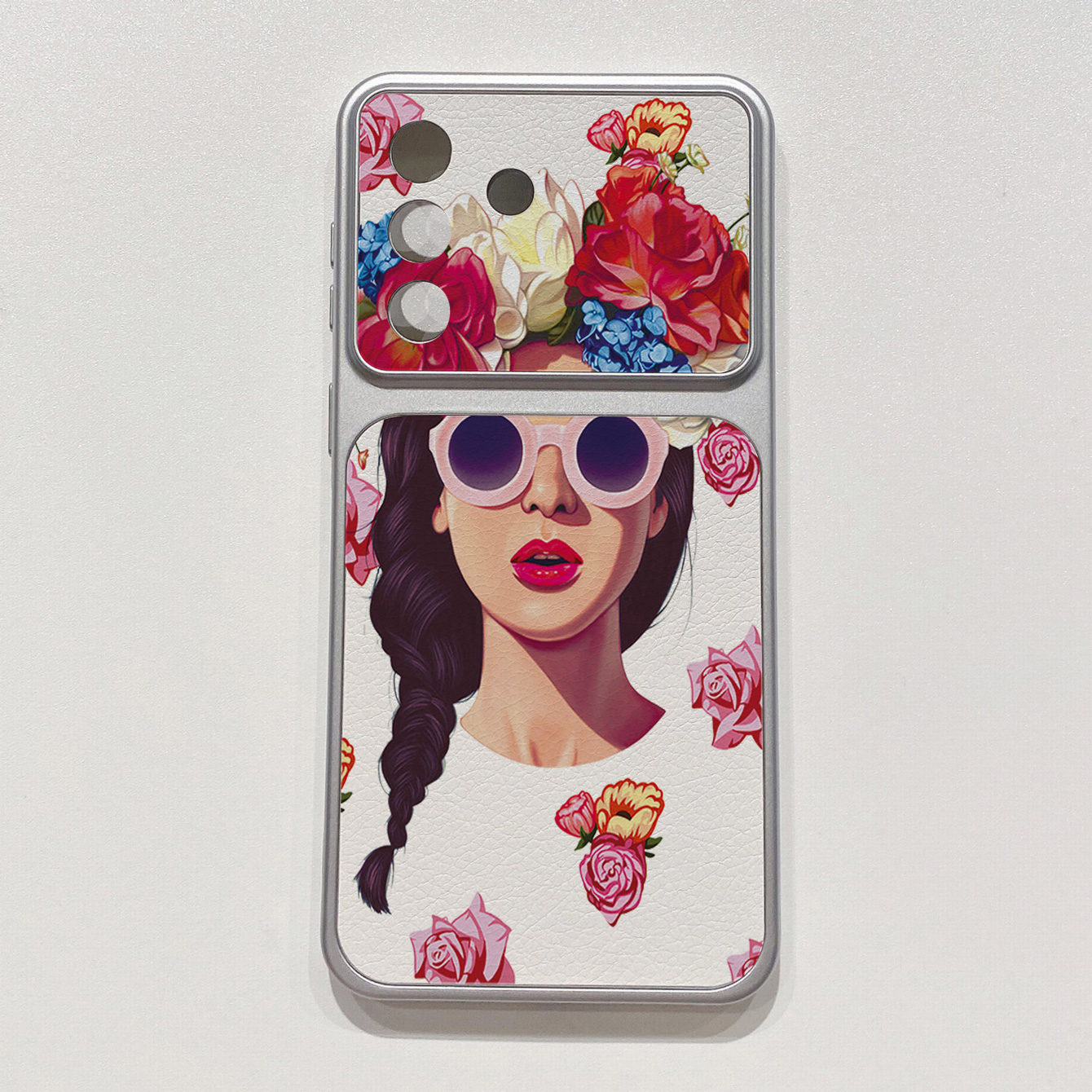 for iPhone 18 17 Pro Max 16 15 14 Plus Phone Case PU Leather Shockproof Cover Icecream Stitch Angel