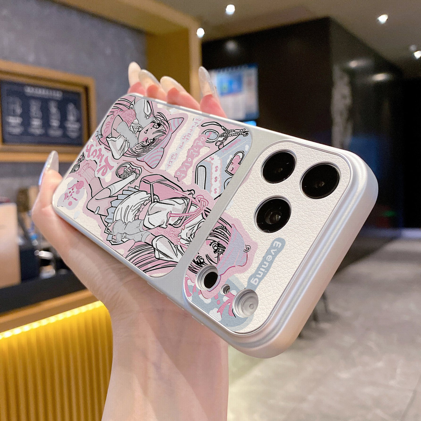 for iPhone 18 17 Pro Max 16 15 14 Plus Phone Case PU Leather Shockproof Cover Magic Fashion girl