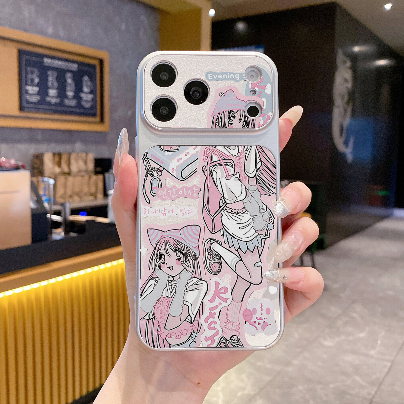 for iPhone 18 17 Pro Max 16 15 14 Plus Phone Case PU Leather Shockproof Cover Magic Fashion girl