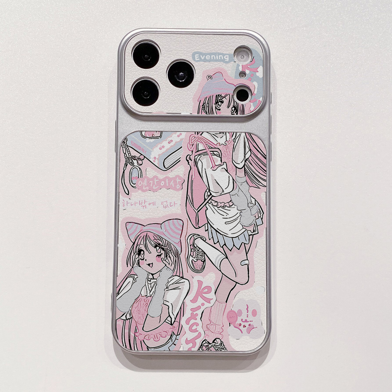 for iPhone 18 17 Pro Max 16 15 14 Plus Phone Case PU Leather Shockproof Cover Magic Fashion girl
