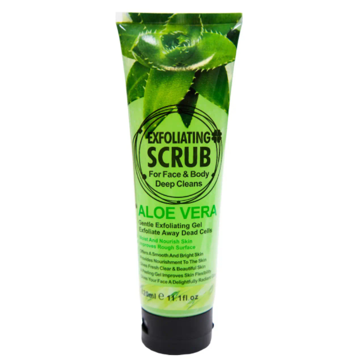 Fruit of the Wokali Aloe Vera Exfoliating Scrub For Face & Body Dead Cells Deep Cleansing