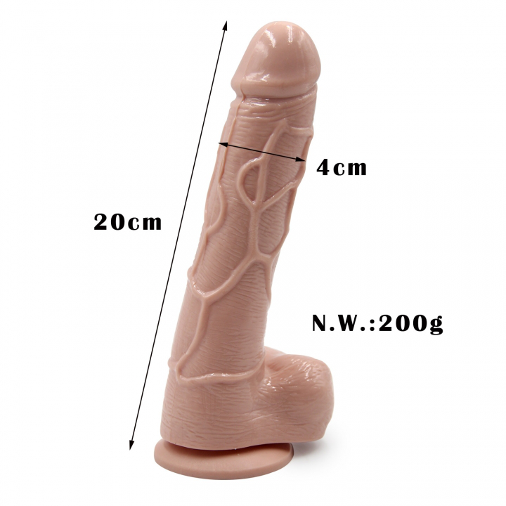 Big Realistic Silicone Dildo Monster Cock and Balls Dong G-Spot Vaginal Anal Lifelike Stimulator with Suction Cup Hands Free Adult Sex Toys for Women Perfect Dating Love Gift for Girlfriend Wife - image 9