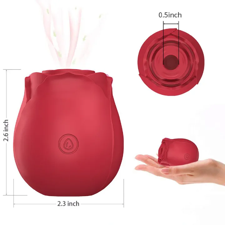 New Women Rose Clitoris Sucking Vibrator - image 4