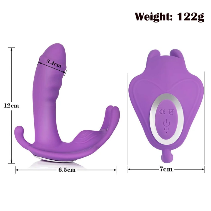 Wearable Dildo APP Remote Control Clitoral G Spot Butterfly Vibrator - image 5
