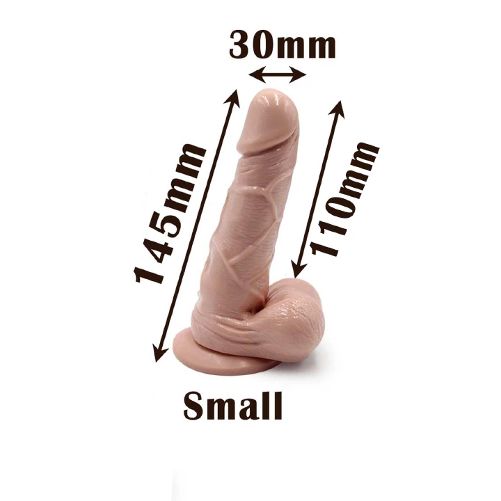 3 Sizes Dildo Options Small Medium Large Realistic Silicone Dildos Monster Cock Suction Cup Hands Free G-Spot Vaginal Anal Lifelike Stimulator Adult Masturbation Sex Toy Perfect Love Gift for Women - image 12