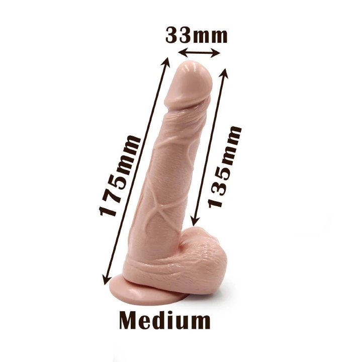 3 Sizes Dildo Options Small Medium Large Realistic Silicone Dildos Monster Cock Suction Cup Hands Free G-Spot Vaginal Anal Lifelike Stimulator Adult Masturbation Sex Toy Perfect Love Gift for Women - image 11