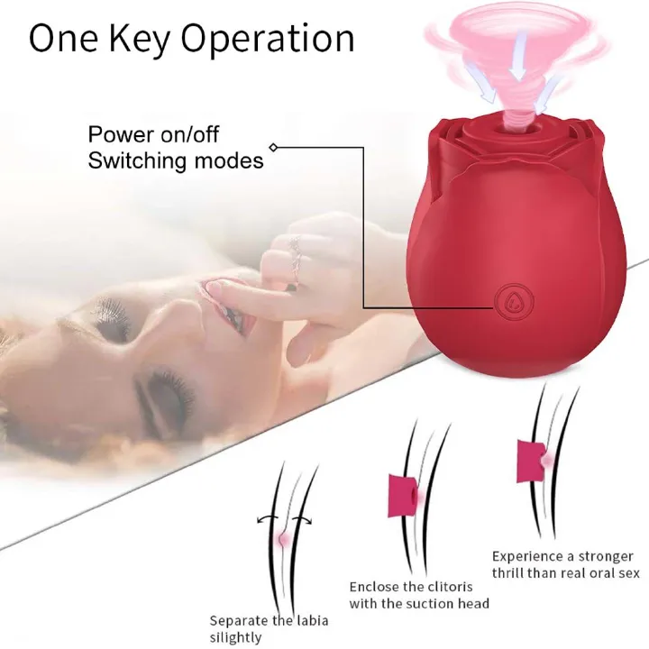 New Women Rose Clitoris Sucking Vibrator - image 3