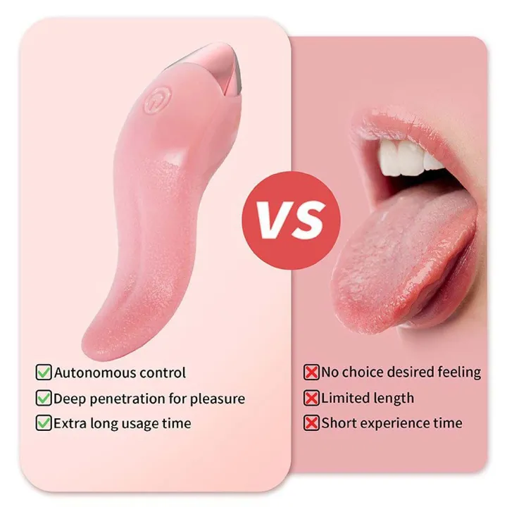 Realistic Tongue licking Vibrator Clitoral Stimulator - image 4