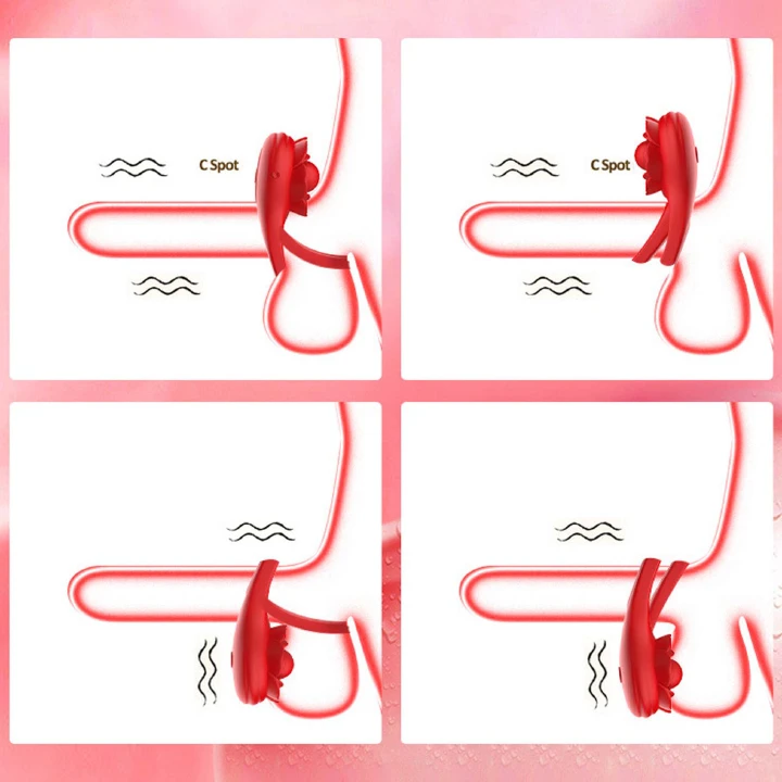 Male Cock Ring APP Virbator with Clitoral Anal Stimulator Remote Control - image 3