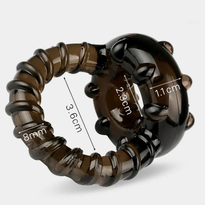 Elastic Cock Ring Testicle Restraint Prolonged Intercourse Adult Sex Toy for Men - image 12