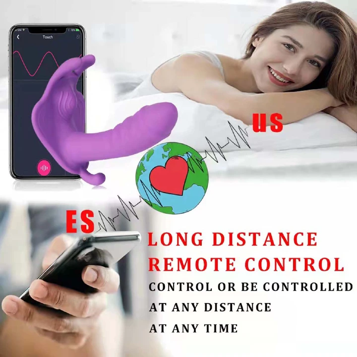 Wearable Dildo APP Remote Control Clitoral G Spot Butterfly Vibrator - image 3