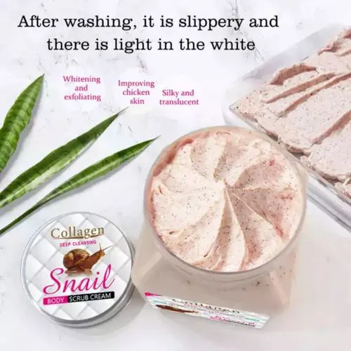 Collagen Snail Body Scrub Cream & Exfoliating Face 500 ml