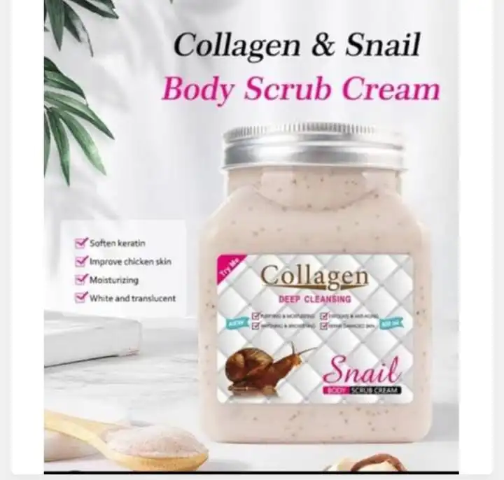 Collagen Snail Body Scrub Cream & Exfoliating Face 500 ml