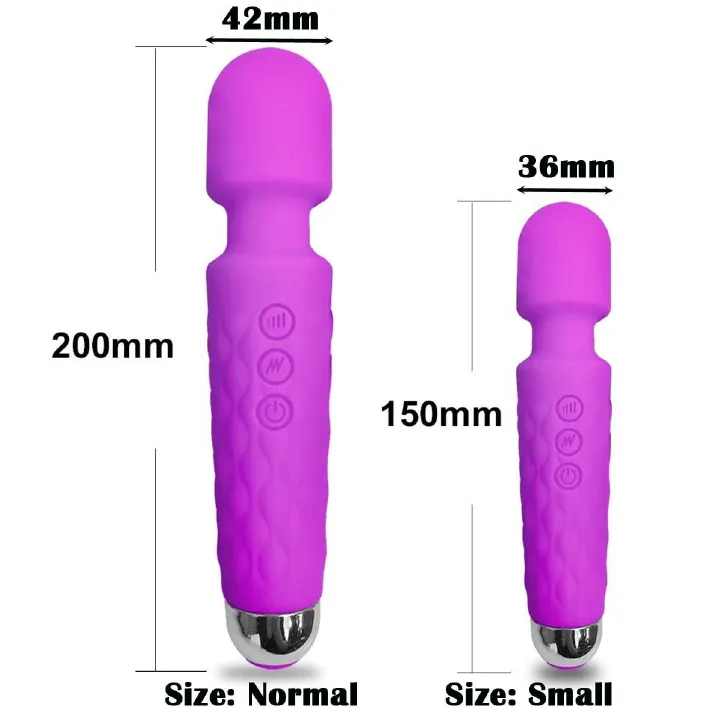 Wand Massager Clitorial Nipples Vibrator Rechargeable Handhold Cordless Muscle Relax Stimulator Portable Body Anal AV Magic Powerful Masturbation Sex Toy for Ladies Women Men Love Gift for Girlfriend - image 10