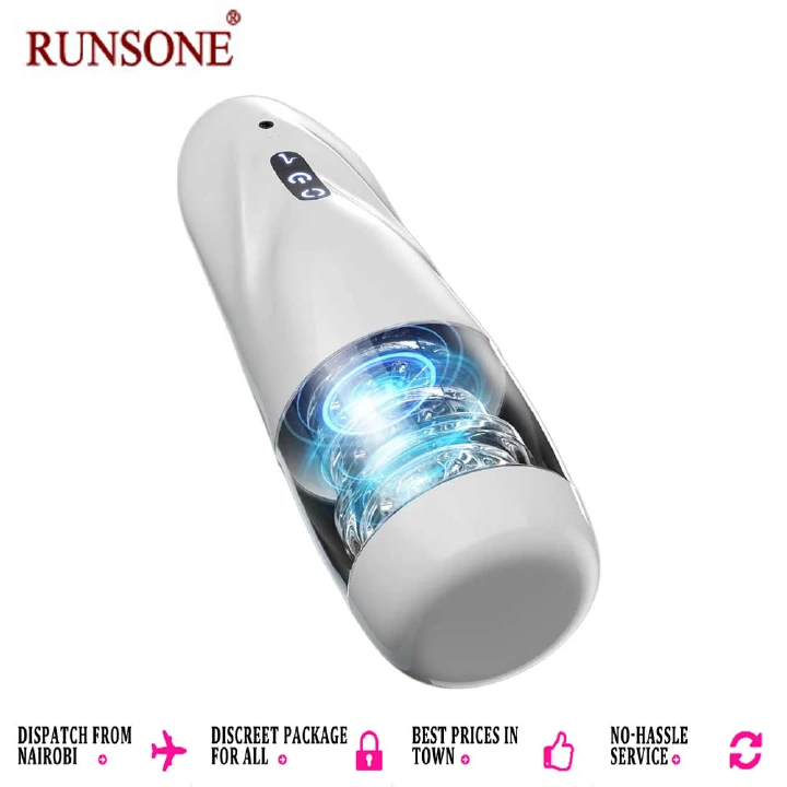 Automatic Male Masturbator Cup Electric Masturbation Stroker Thrusting Rotating Blowjob Pussy with Textured Sleeve Adult Sex Toy for Men - image 12