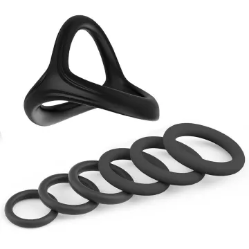 7pcs Pack Elastic Cock Ring Testicle Restraint Sexual Pleasure Erection Enhanced Silicone Penis Rings Prolonged Intercourse Long Lasting Stronger Ultra Soft Stretch Adult Sex Toy for Men Couples - image 14