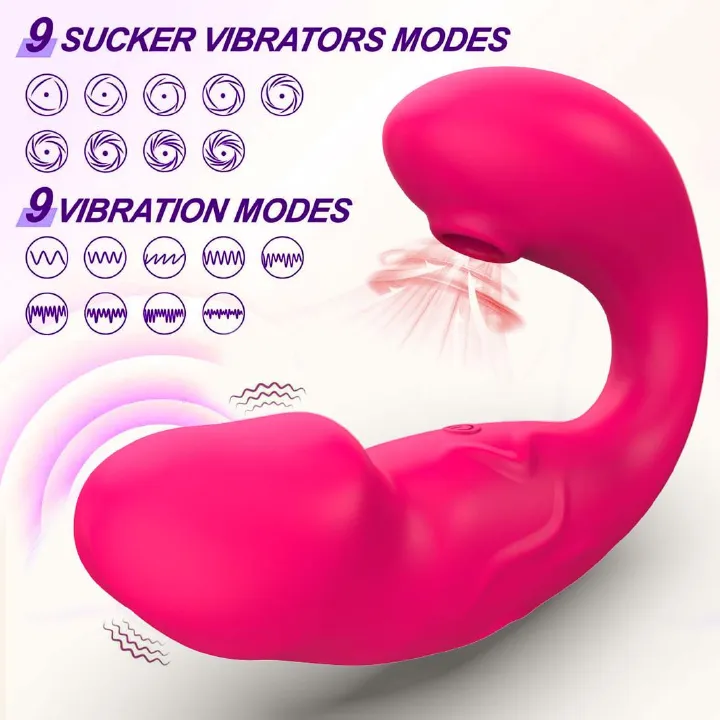Wearable Dildo APP Sucking Vibrator Remote Control 9 Modes of Clitoral Sucker G Spot Vibrating Stimulator Anal Butt Plug Rechargeble Waterproof Adult Foreplay Sex Toy for Couples Women Lesbian Solo - image 15