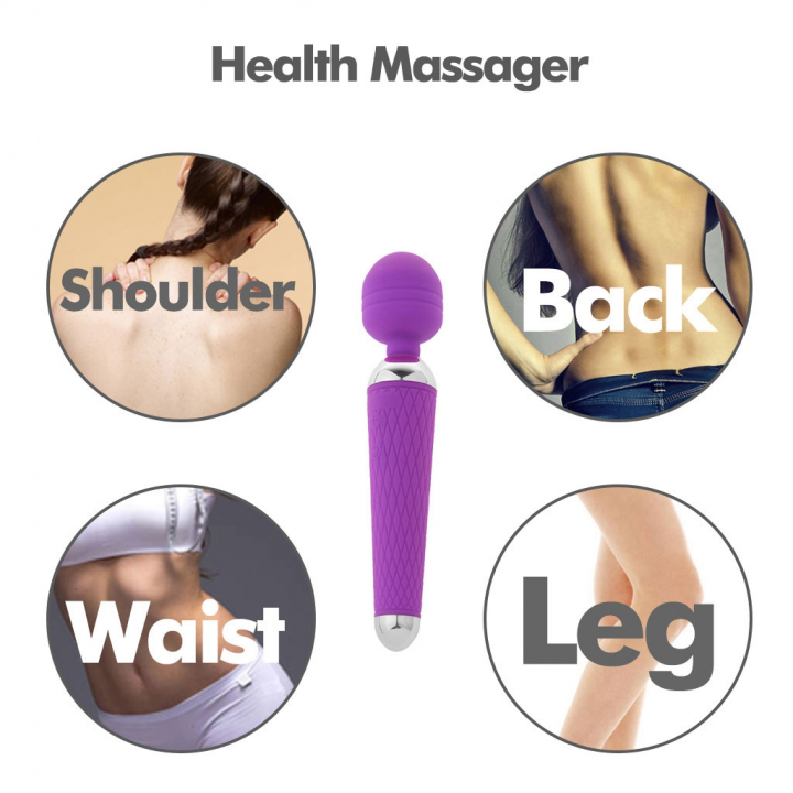 Wand Massager Rechargeable Handheld Cordless Portable Body Vibrator For Women Men Adult Toy for Sex Muscle Relax Valentine Gift Girlfriend Wife - image 9