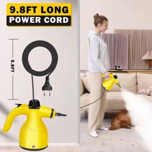 1200Watts Handheld Steam Cleaner: Multi-Surface Steamer with Accessories and safety lock, Pressurized Natural Steam sterilizer Cleaner for Home Cleaning Dirt, Grease, Grout, Tile, Floor, Couch and Car