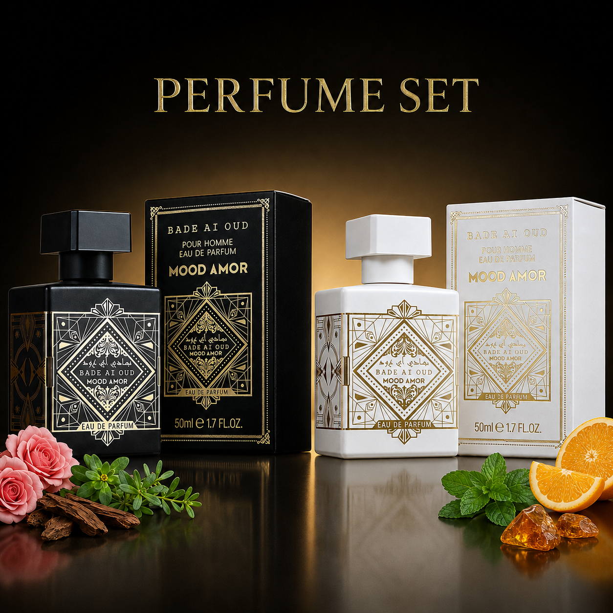 Wooden Flower Fruit Scent Genuine Man Perfume Set, Musk Cedar Amber Man Fragrance, Dating Body Spray for Unisex Perfume Gift