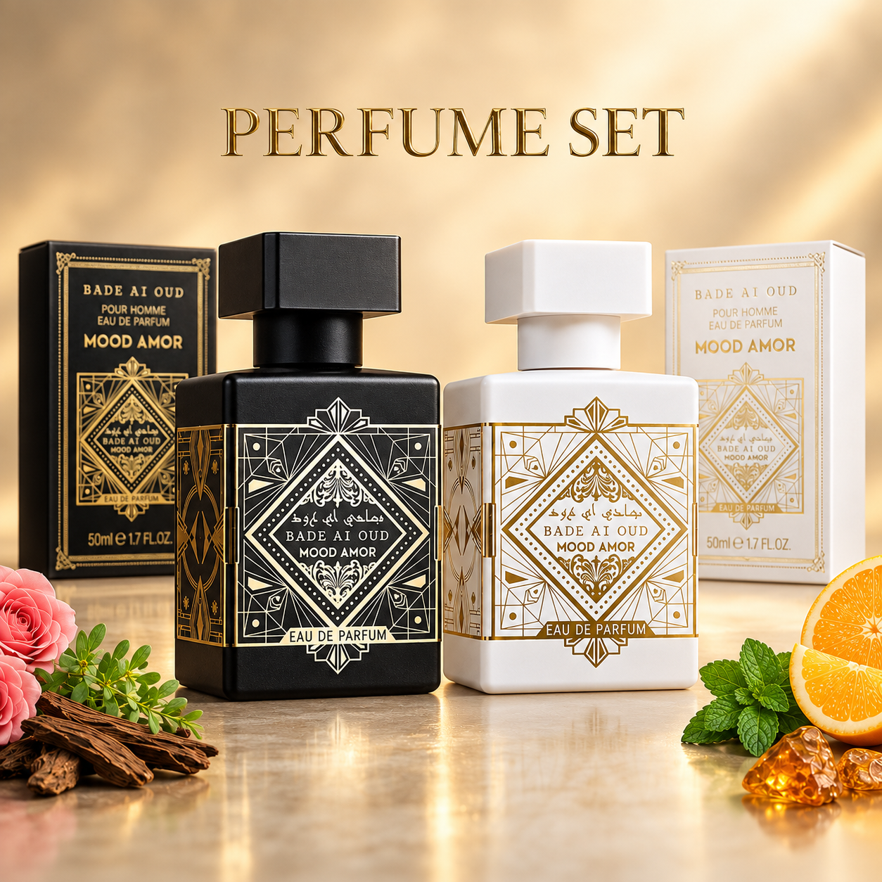 Wooden Flower Fruit Scent Genuine Man Perfume Set, Musk Cedar Amber Man Fragrance, Dating Body Spray for Unisex Perfume Gift