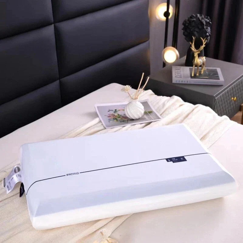 1pc Orthopedic Memory Foam Pillow 70x42cm – Cooling Gel Infused & Breathable White Pillow for Neck Pain Relief, Side & Back Sleepers