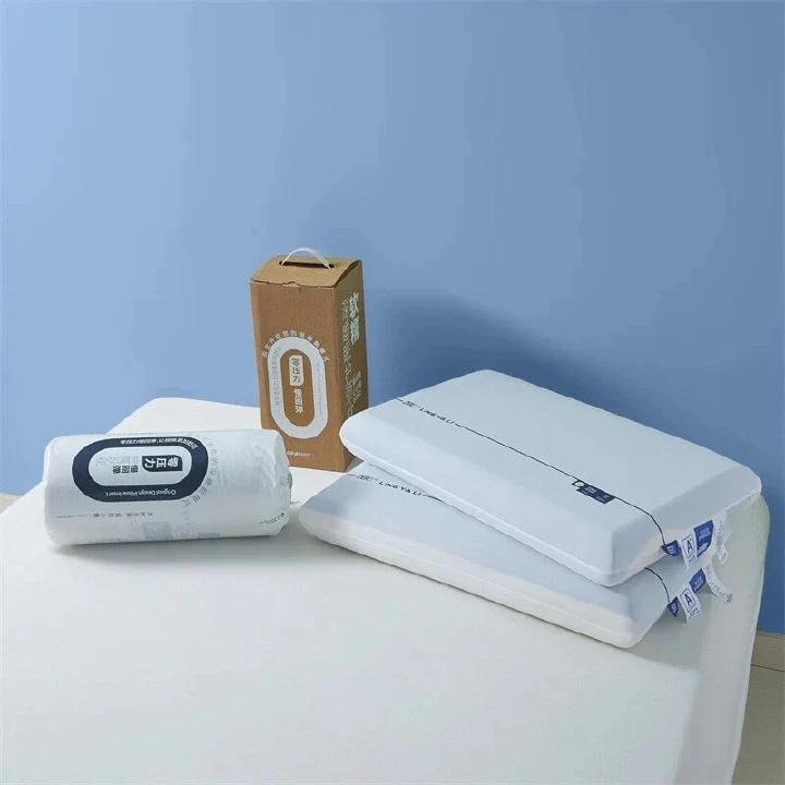 1pc Orthopedic Memory Foam Pillow 70x42cm – Cooling Gel Infused & Breathable White Pillow for Neck Pain Relief, Side & Back Sleepers