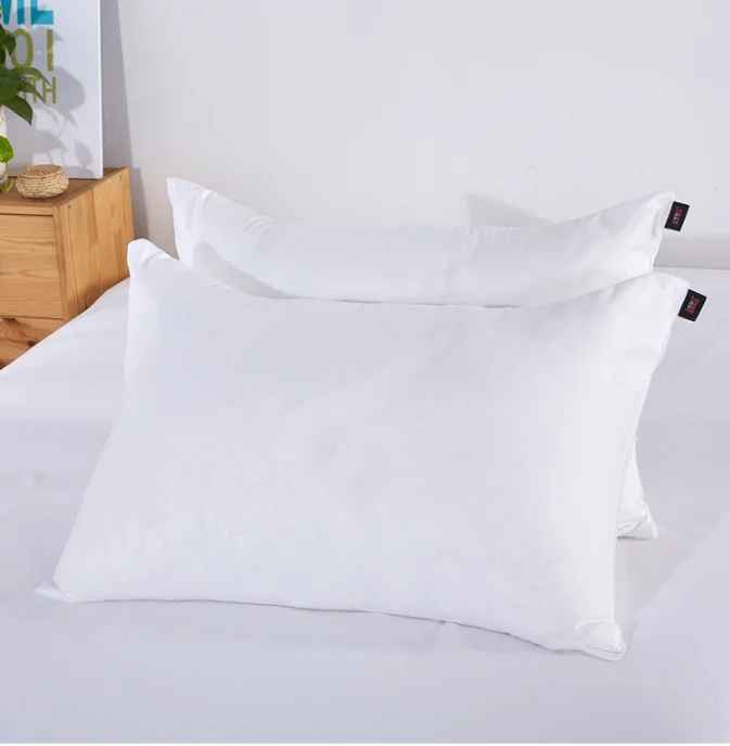 2Pcs 1kg Premium Fibre Pillows – Ultra-Soft, Luxury, Hypoallergenic, Breathable & Fluffy Bed Pillow - Random Color Dispatch – No Pillowcase Included