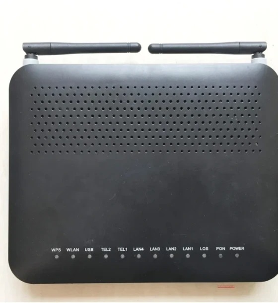 Refurbished Huawei HG8245 EPON Router | Sleek Black Design | Optical Fiber Management | Wireless LAN | USB Connectivity | Super-Speed Transmission | Cost-Effective Networking