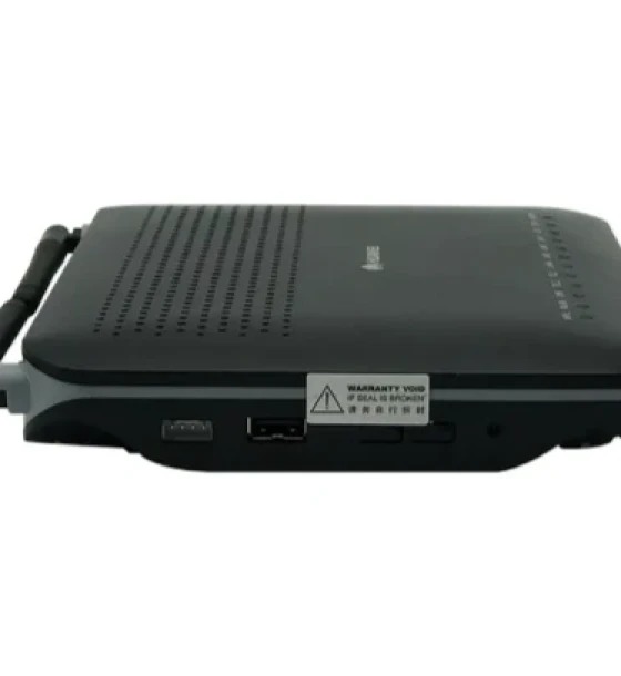 Refurbished Huawei HG8245 EPON Router | Sleek Black Design | Optical Fiber Management | Wireless LAN | USB Connectivity | Super-Speed Transmission | Cost-Effective Networking