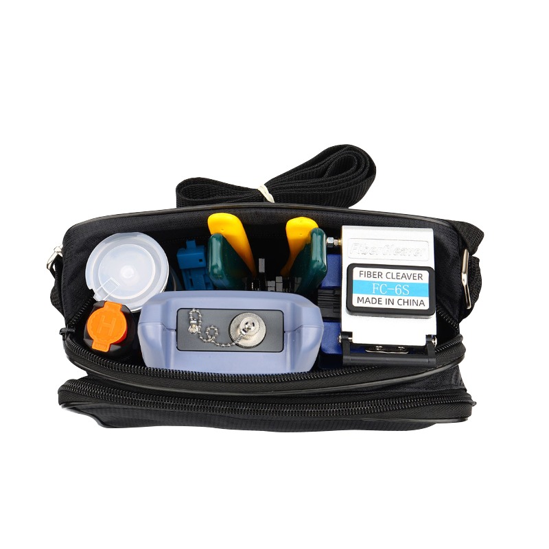 Fiber Optic Tool Kit | Stripper, Cleaver, Cutter, Optical Power Meter, Visual Fault Locator & Cleaning Accessories | Compact Professional Set