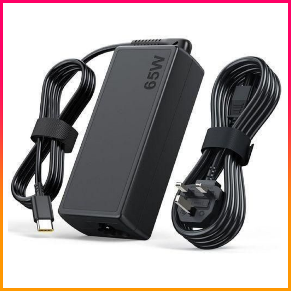 FLASH SALE!! Lenovo 65W Type-C COMPLETE Laptop Charger/Adapter: Complete with Power Cable | Device Protection | High Quality | with Warrant
