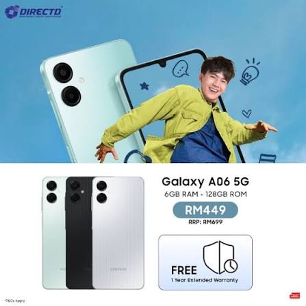 LIMITED TIME DEALS!!Samsung Galaxy A06 64GB/128GB+4GB 50MP Camera 6.7" 90Hz MTK Helio G85 (12nm) 5000mAh 25W Type-C Charge Android 14 Samsung A06  A06 samsung Smart Phone+FREE GIFTS