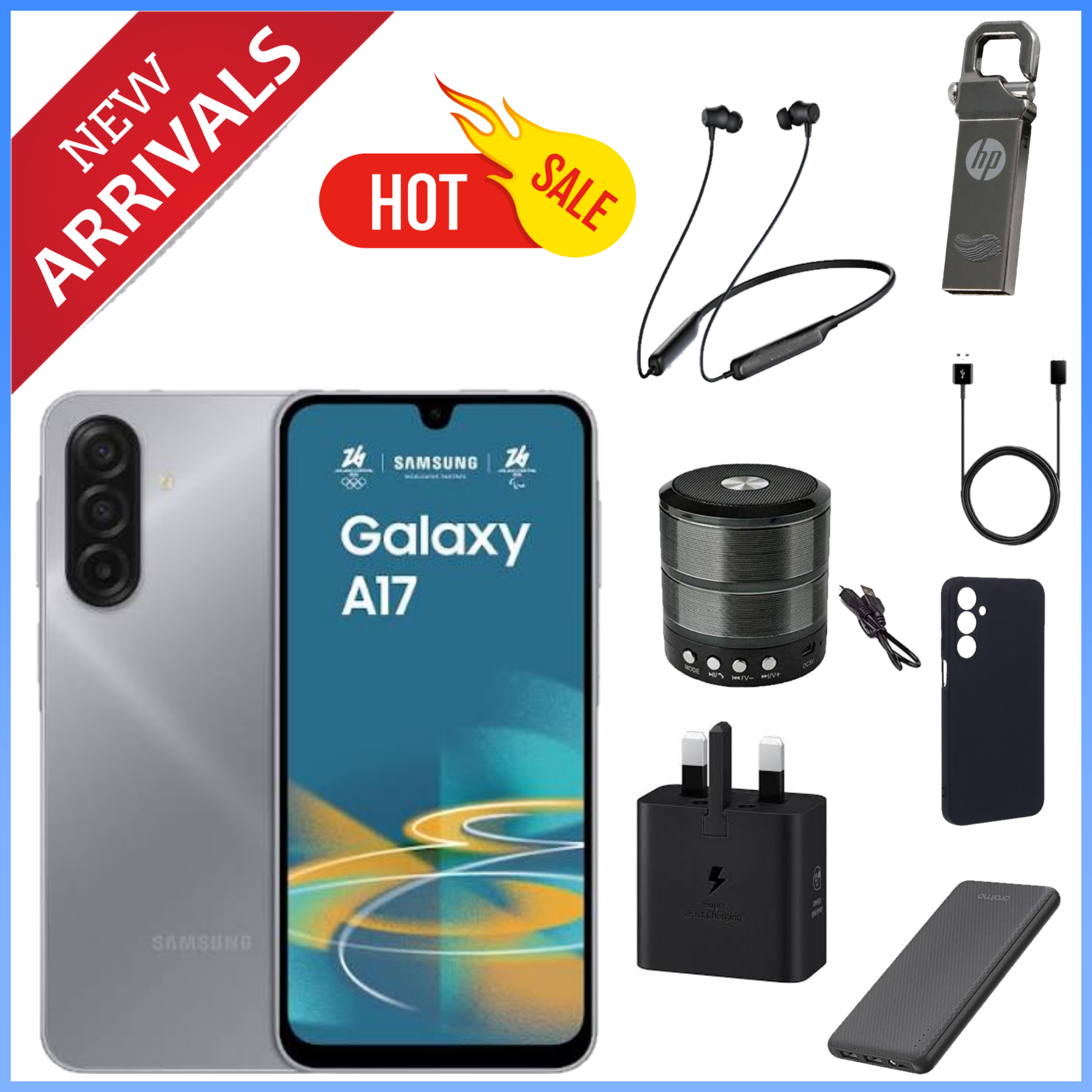 VALUE DEALS!! Samsung Galaxy A17 128GB/256GB+4GB/6GB/8GB 6.7" Super AMOLED Display  50MP Triple Camera Android 15  5000mAh Samsung A17, A17 Samsung Smart Phones phone+ ALL THE DISPLAYED GIFTS
