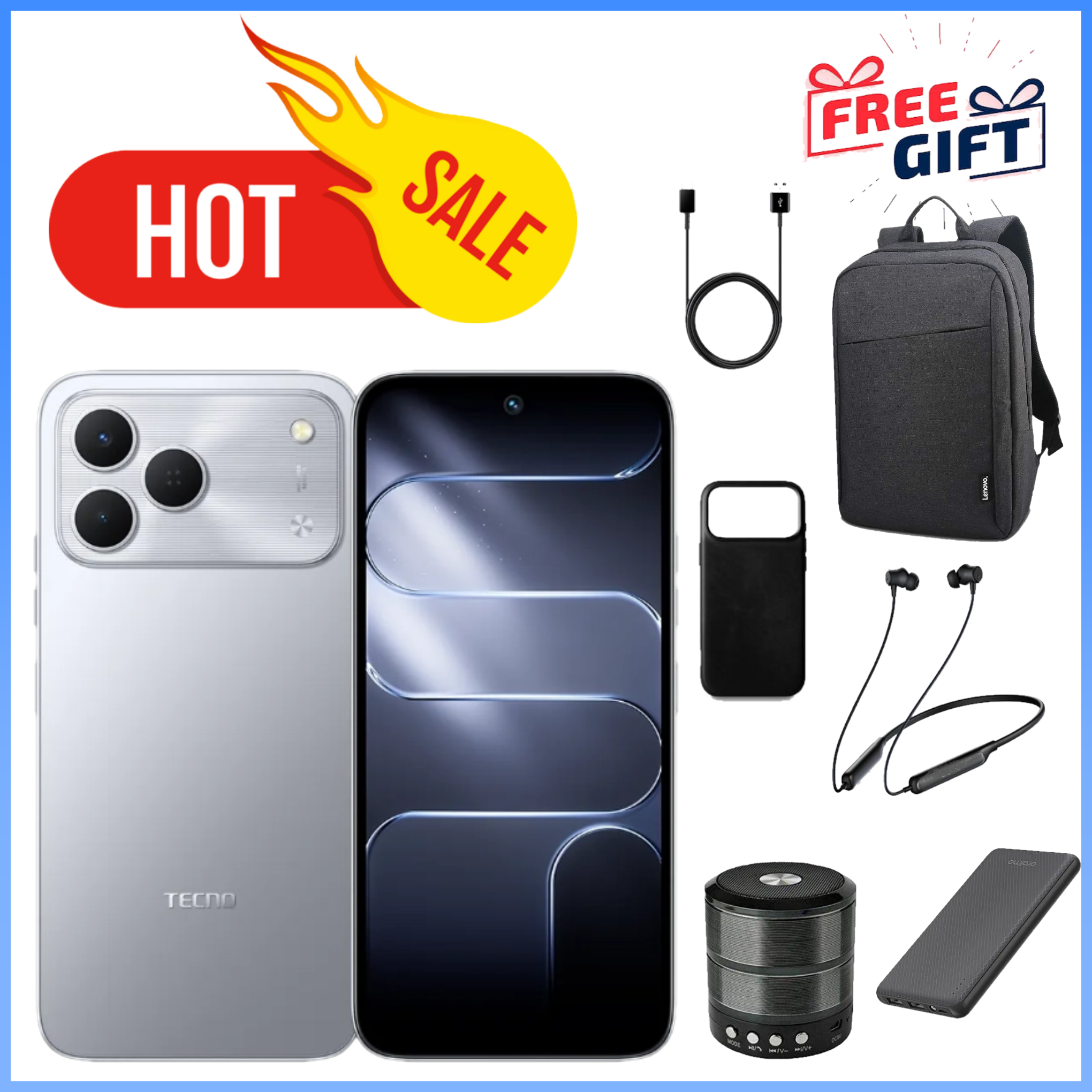 LIMITED TIME DEALS!!! BRAND NEW Tecno Spark 50 128GB/256GB ROM+(4+8)GB RAM 6.78" SCREEN 120Hz Refresh rate Camera 50MP Main Camera +8MP SELFIE 18W Super Charging 6700mAh battery Android 16+FREE GIFTS