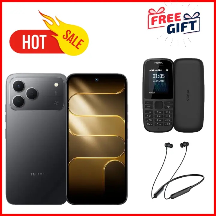 LIMITED TIME DEAL!! BRAND NEW Tecno Spark 50 128GB ROM+ 12GB (4+8)RAM 6.78" SCREEN 120Hz Refresh rate Camera 50MP Main Camera +8MP SELFIE 18W Super Charging 6700mAh battery Android 16 +FREE GIFTS
