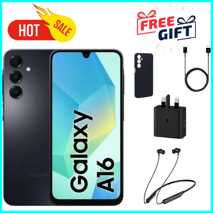 LIMITED DEALS!! BRAND NEW Samsung Galaxy A16 128GB+4GB 6.7" Super AMOLED D 50MP Triple Camera Android 14 Mediatek Helio G99 5000mAh 25W Type-C Charge Smart Phones samsung A16+FREE GIFTS