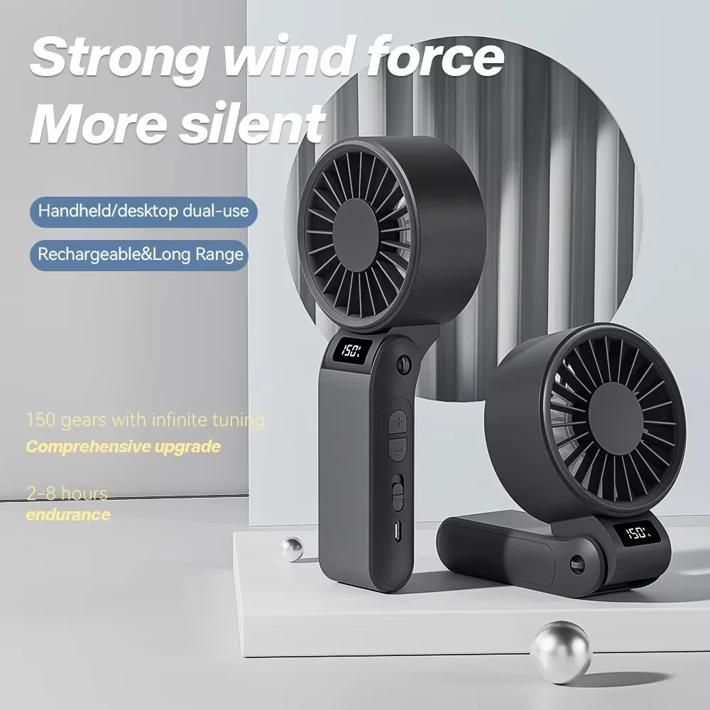 Portable High Speed Small Fan Rechargeable Usb Interface Foldable Handheld Outdoor Fan Small Cooling Fan Suitable For Outdoor
