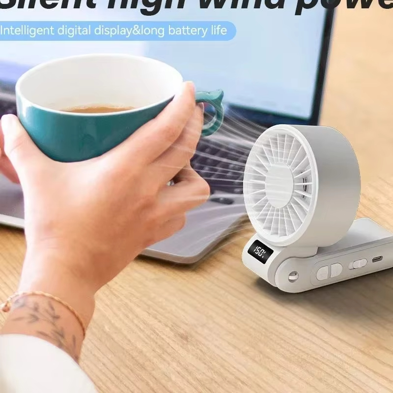 Portable High Speed Small Fan Rechargeable Usb Interface Foldable Handheld Outdoor Fan Small Cooling Fan Suitable For Outdoor