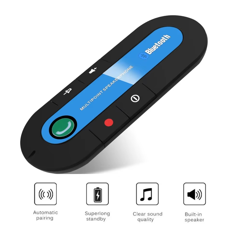 Car Sun Visor Speaker Bluetooth Car Kit Handsfree Call Wireless Speakerphone For Phone Auto Bluetooth Audio Receiver Accessories