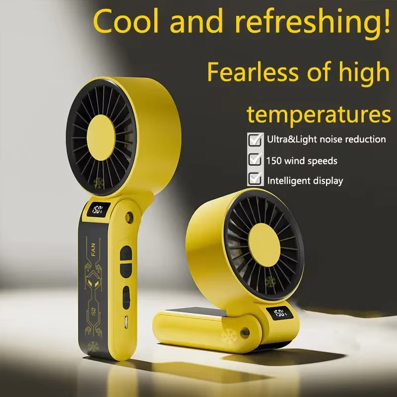 Portable High Speed Small Fan Rechargeable Usb Interface Foldable Handheld Outdoor Fan Small Cooling Fan Suitable For Outdoor