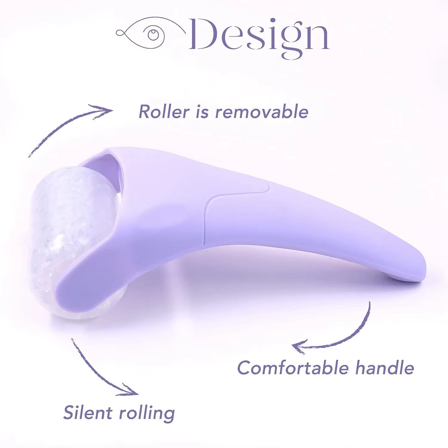 Ice Roller Massage Device for Face, Ice Head Microneedle Roller, Home Facial Beauty Ice Compress Massage