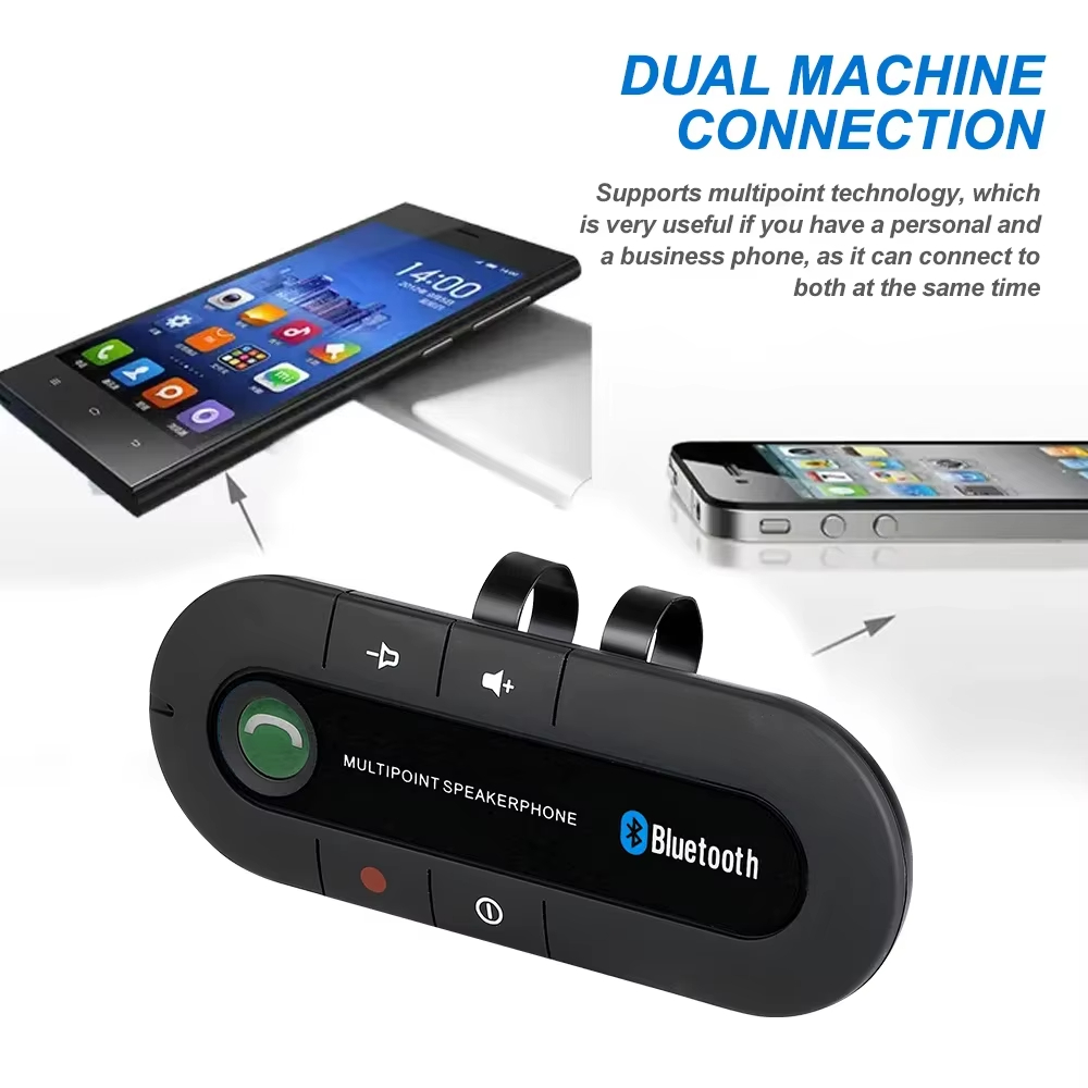 Car Sun Visor Speaker Bluetooth Car Kit Handsfree Call Wireless Speakerphone For Phone Auto Bluetooth Audio Receiver Accessories