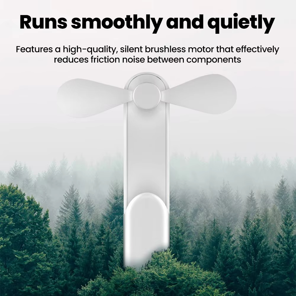 Portable Mini Handheld Fan Rechargeable USB Portable Telescopic Silent Office Desktop Small Fan Personal Cooling Artifact