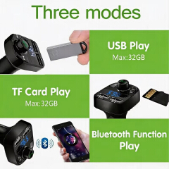 Car Bluetooth FM Transmitter X8 MP3 Player Dual USB Car Charger Adapter Wireless Music Receiver Hands Free Calling Device
