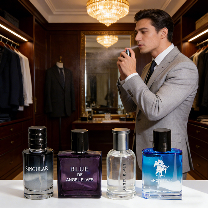Perfume Man 4-in-1 Men's Fragrance Luxury Gentleman Perfume Gift Set Long-Lasting Fresh Fragrance Best for Daily Use, Office Night Out 4-Piece Set
