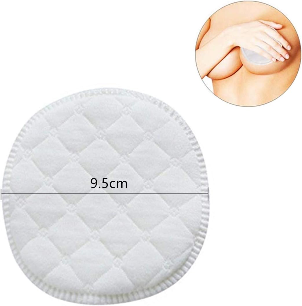 16pcs Cotton Washable Nursing Pads for Breastfeeding White | Breast Pads Reusable Nursing Pads, Comfortable after Childbirth Use, for Pregnant Women and Lactating Mothers