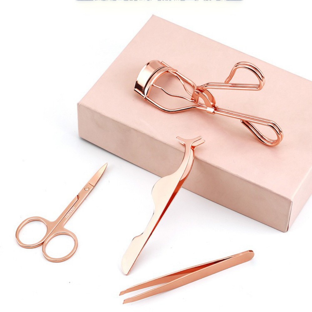 3 Pcs High Quality Carbon Steel Professional Beauty Tools Label Eyelash Curler