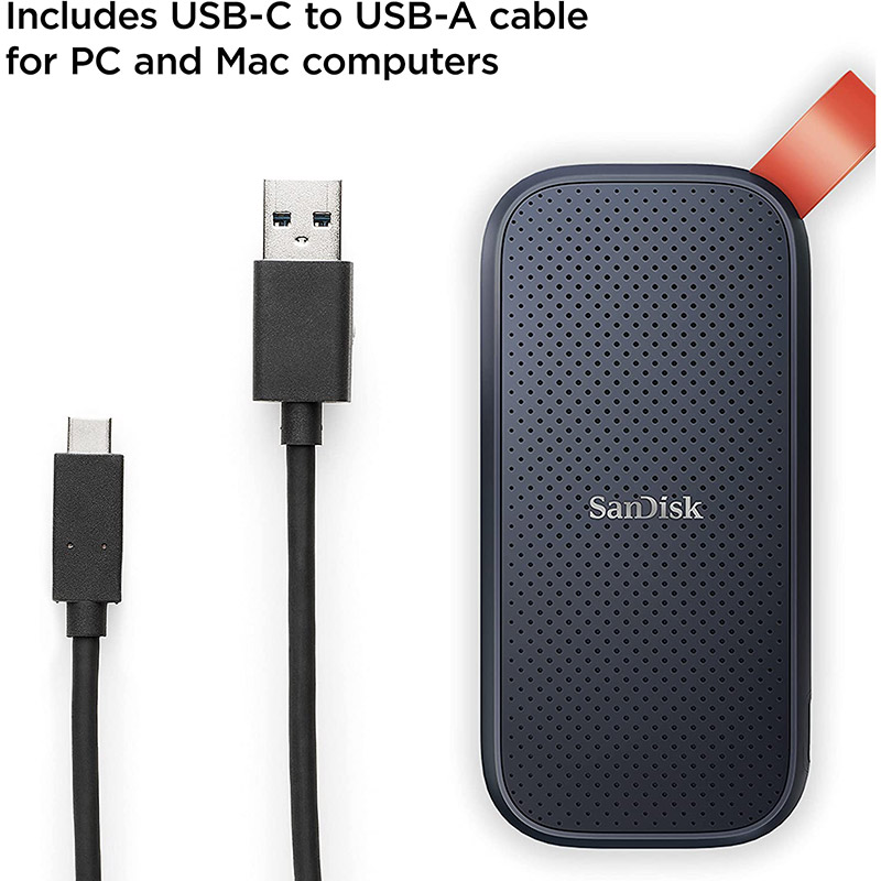 SanDisk 1TB Portable SSD - Up to 800MB/s, USB-C, USB 3.2 Gen 2, External Solid State Drive