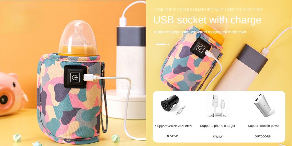 【SALE】USB Milk Water Warmer Travel Stroller Insulated Bag Baby Nursing Bottle Heater Supplies for Outdoor botella de agua para niños